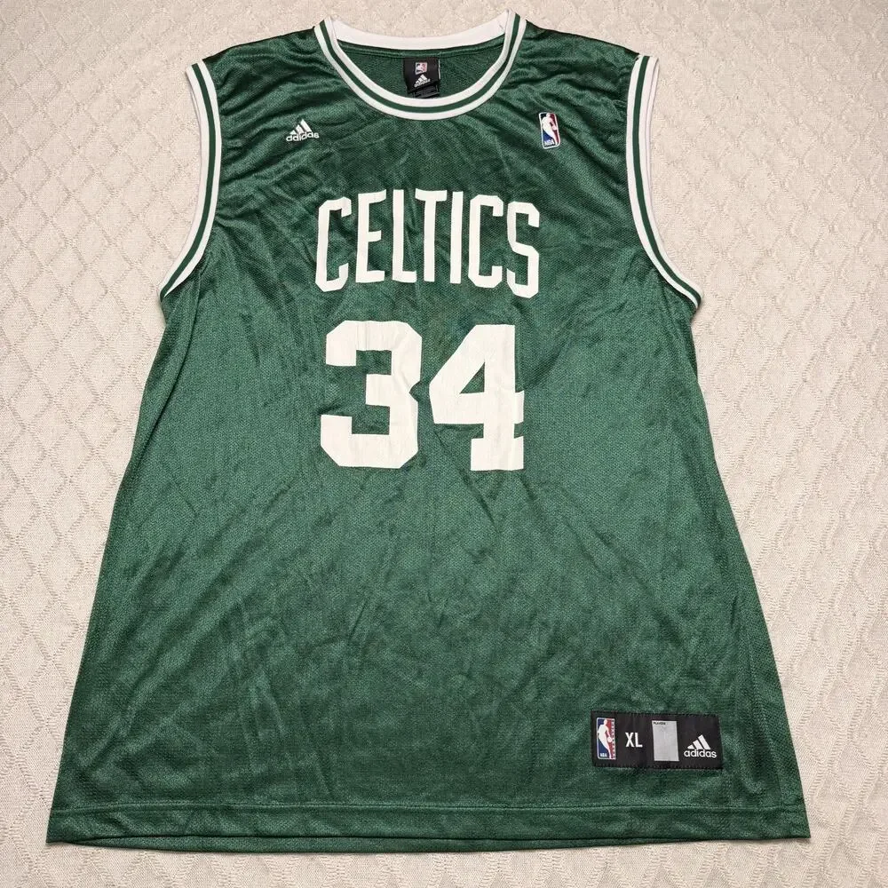 Vintage Y2K Adidas Paul Pierce Boston Celtics #34 Jersey Men XL NBA
